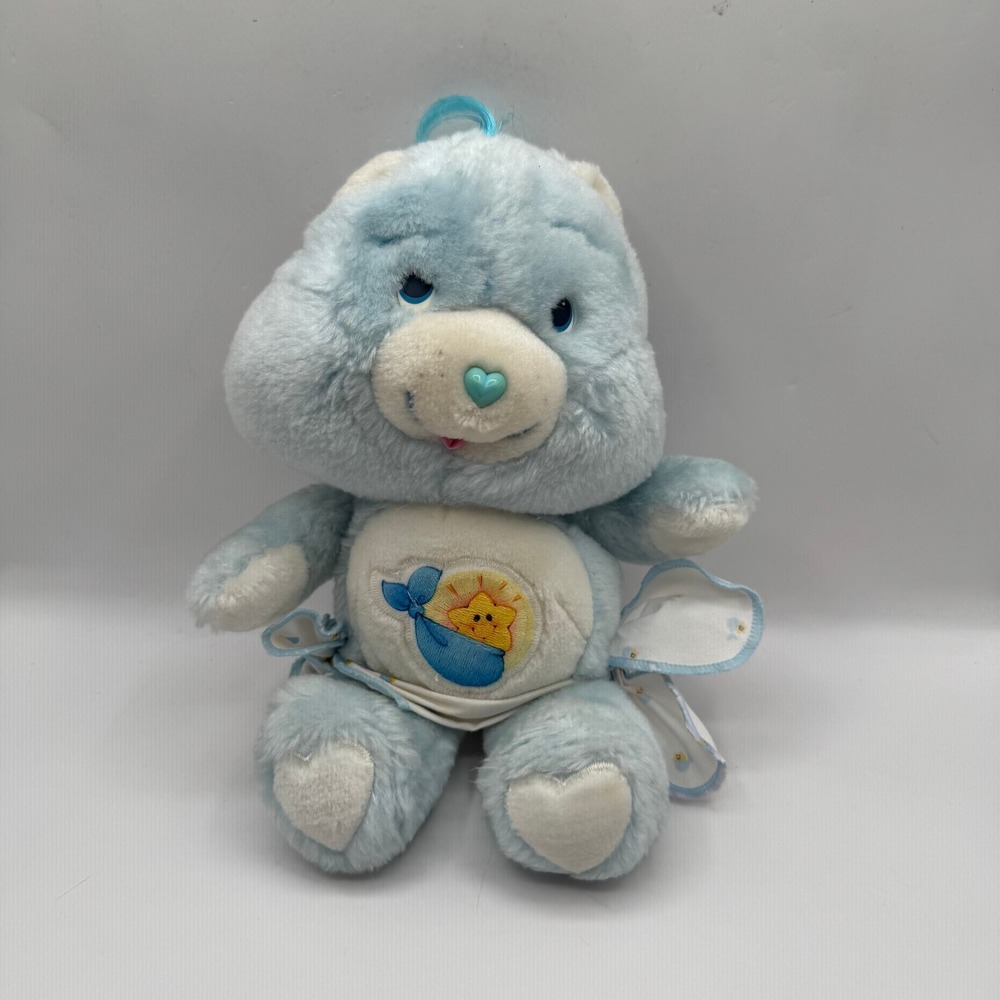 Kenner Care Bears Baby Tugs Bear Kids 13in Blue Vintage 1983 Plush Toy 61260 TB